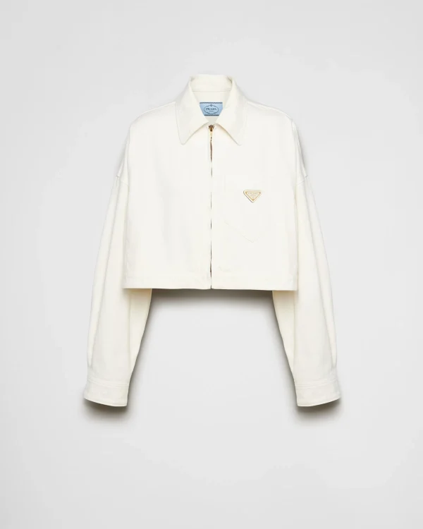 Denim*Prada Denim blouson jacket White