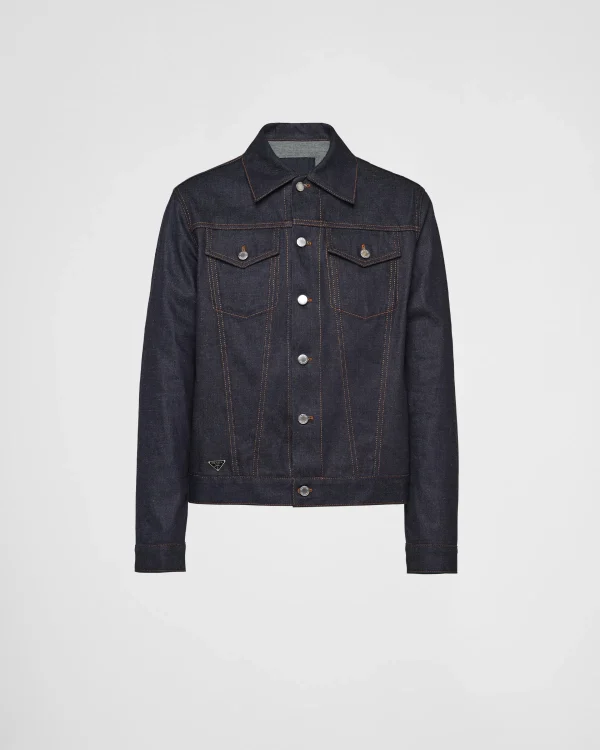 Denim*Prada Denim blouson jacket Navy