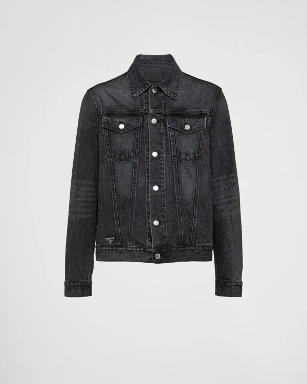 Denim*Prada Denim blouson jacket Black