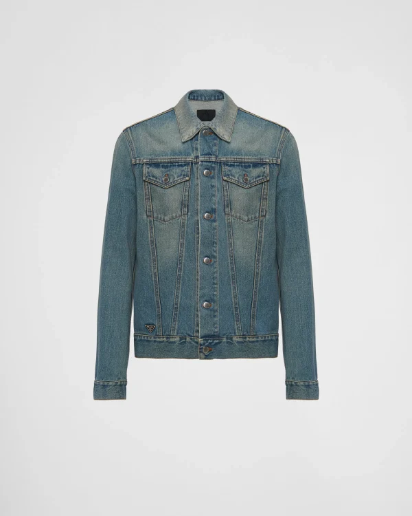 Denim*Prada Denim blouson jacket Lightblue