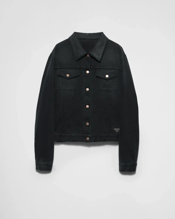 Denim*Prada Denim blouson jacket Black