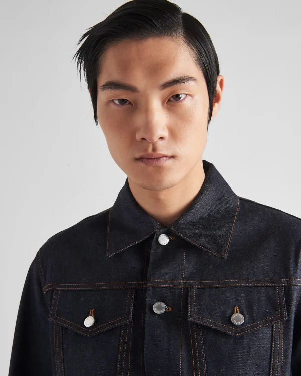 Denim*Prada Denim blouson jacket Navy