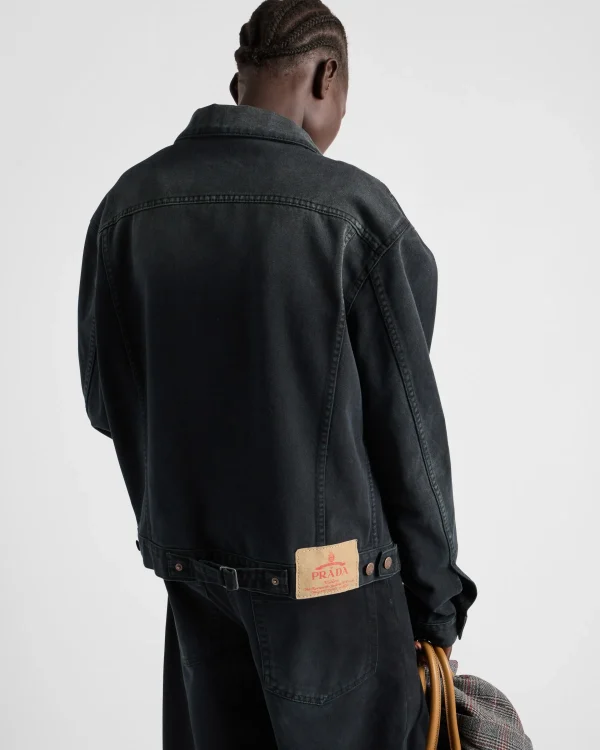 Denim*Prada Denim blouson jacket Black