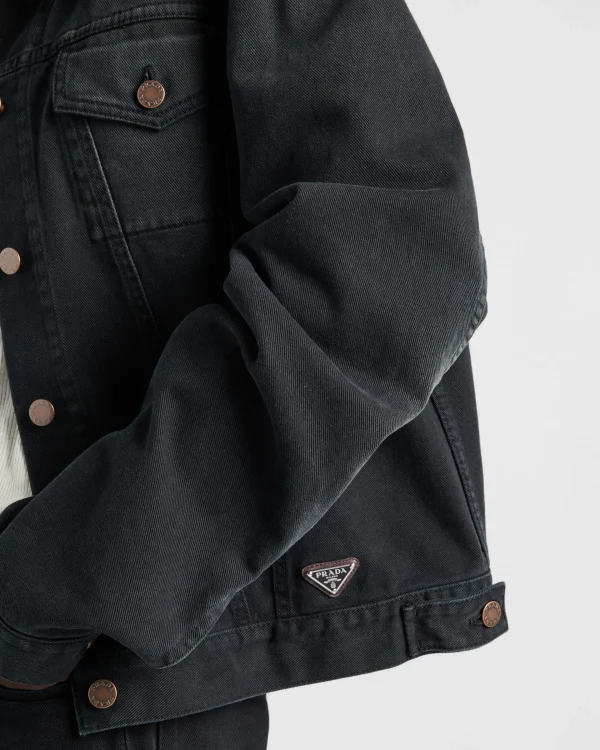 Denim*Prada Denim blouson jacket Black