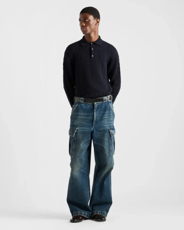 Denim*Prada Denim cargo jeans Navy