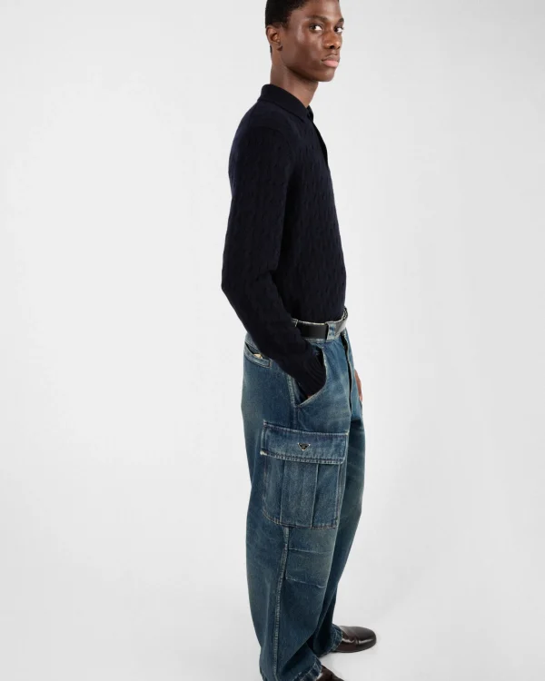 Denim*Prada Denim cargo jeans Navy