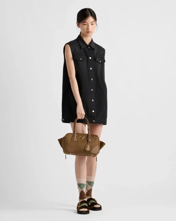 Denim*Prada Denim mini-dress Black