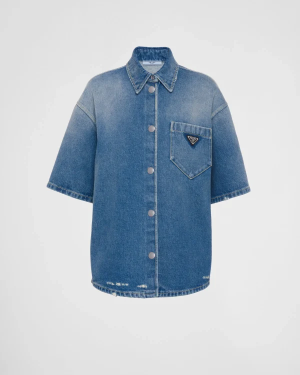 Denim*Prada Denim shirt Midblue