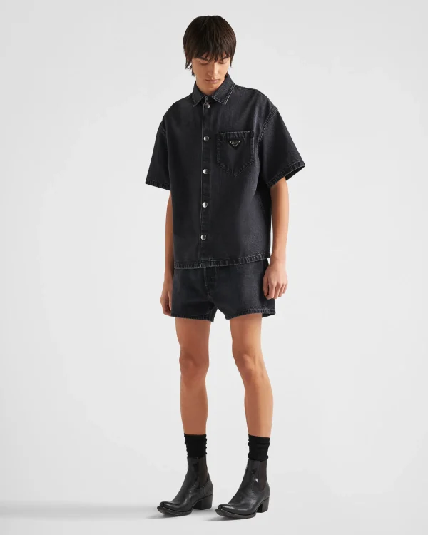 Denim*Prada Denim shirt Black