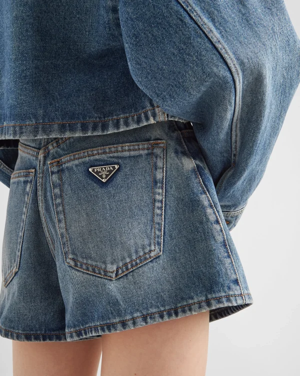 Denim*Prada Denim shorts Skyblue