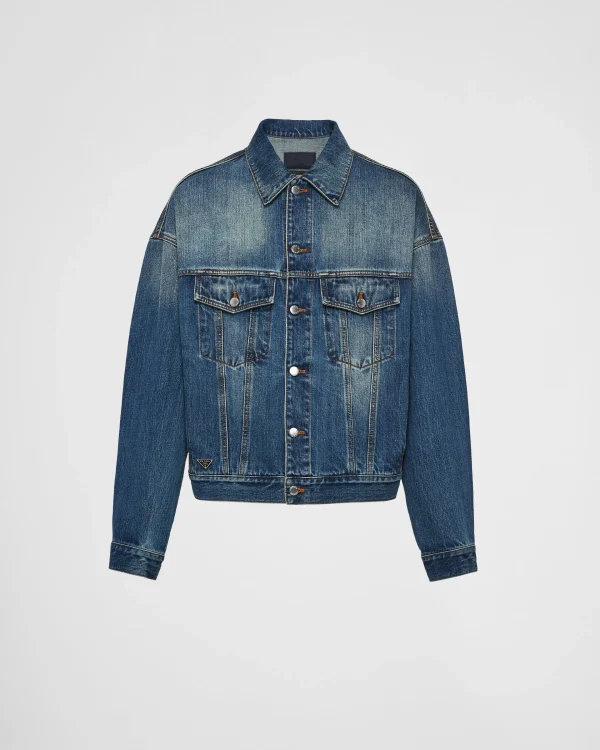 Denim*Prada Denim trucker jacket Navy