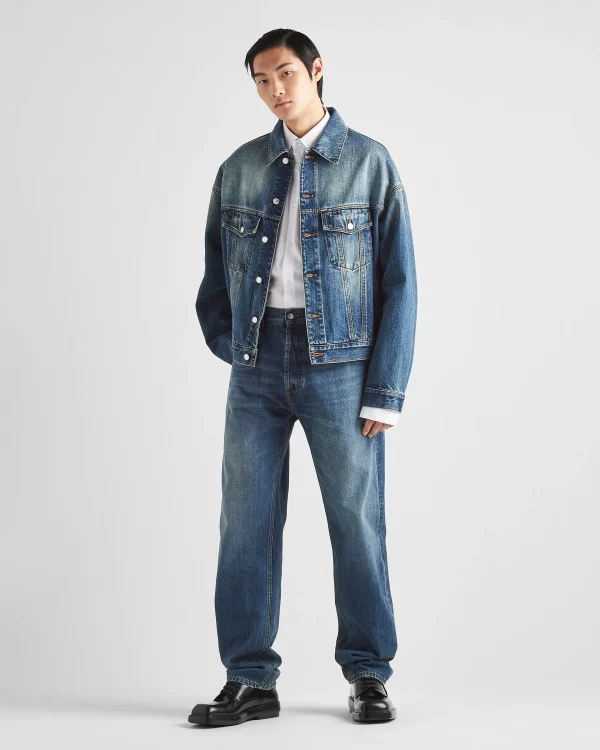 Denim*Prada Denim trucker jacket Navy