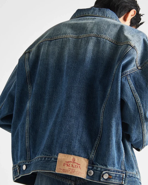 Denim*Prada Denim trucker jacket Navy