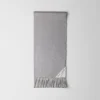 Silks And Scarves*Prada Double cashmere scarf Gray/chalkwhite