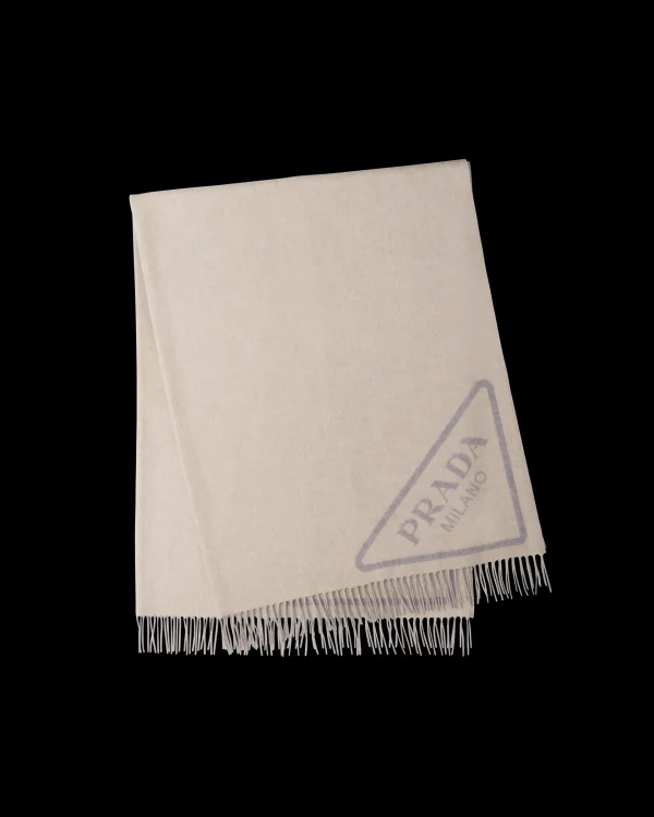 Games And Home Accessories*Prada Double cashmere throw Albino/grey