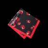 Silks And Scarves*Prada Double Match Hawaii printed 90 silk scarf Red/black