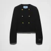 Jackets And Coats*Prada Double-breasted twill jacket Black