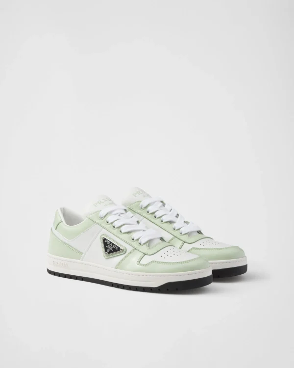 Sneakers*Prada Downtown leather sneakers White/aqua