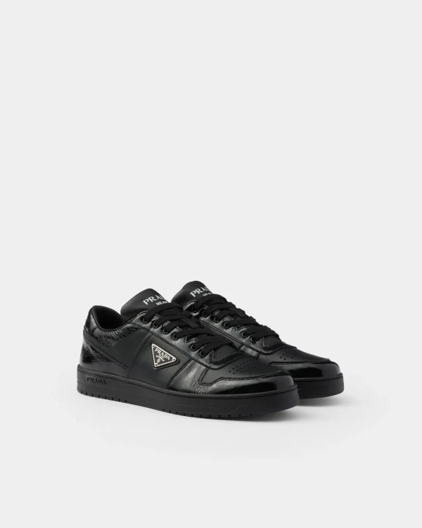 Sneakers*Prada Downtown leather sneakers Black