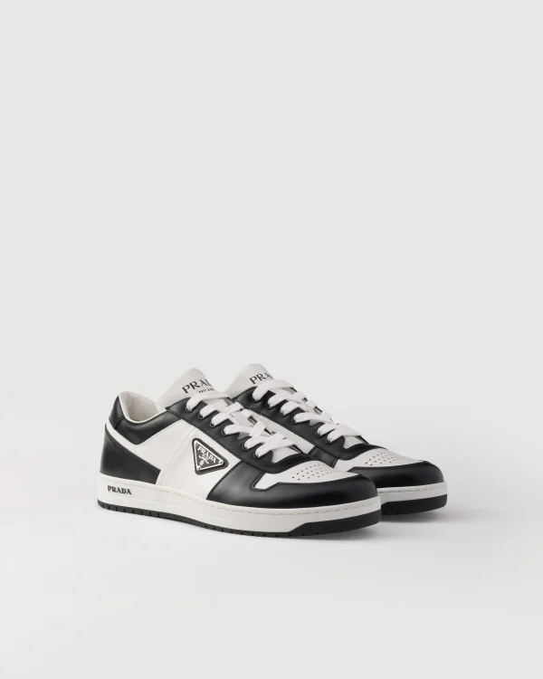 Sneakers*Prada Downtown leather sneakers White/black