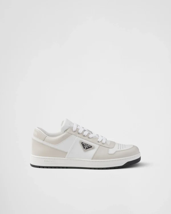 Sneakers*Prada Downtown leather sneakers White/dustygray