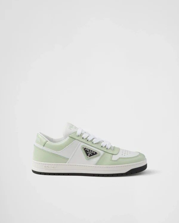 Sneakers*Prada Downtown leather sneakers White/aqua