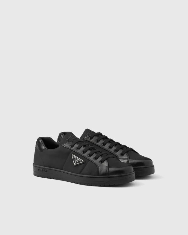 Sneakers*Prada Downtown nappa leather and Re-Nylon sneakers Black