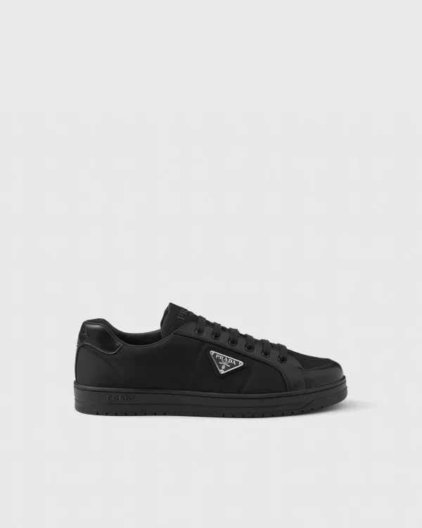 Sneakers*Prada Downtown nappa leather and Re-Nylon sneakers Black