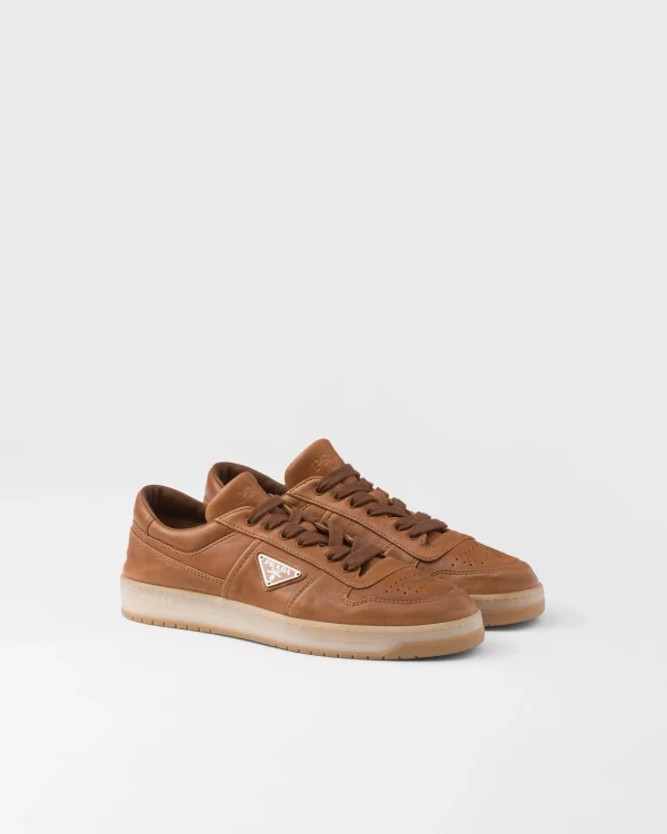 Sneakers*Prada Downtown nappa leather sneakers Caramel