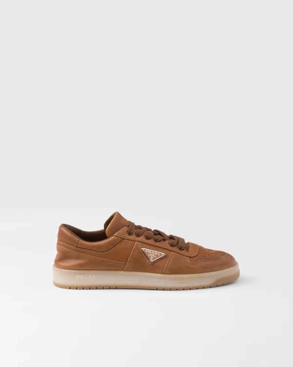 Sneakers*Prada Downtown nappa leather sneakers Caramel