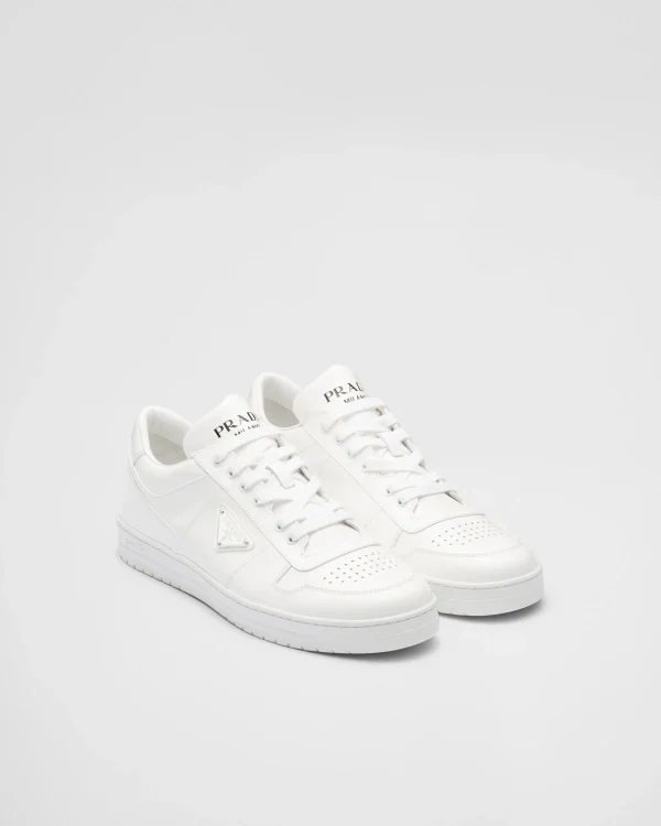 Lace-ups*Prada Downtown patent leather sneakers White