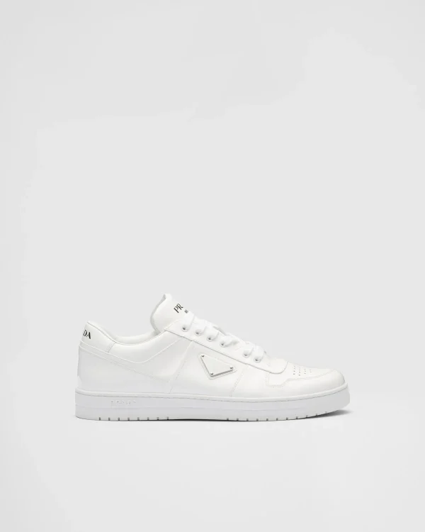 Lace-ups*Prada Downtown patent leather sneakers White