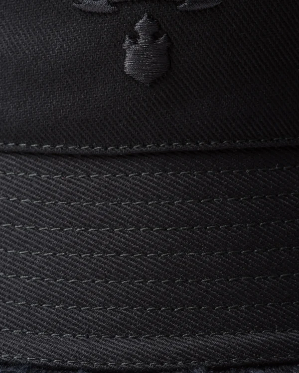 Hats And Gloves*Prada Drill bucket hat Black