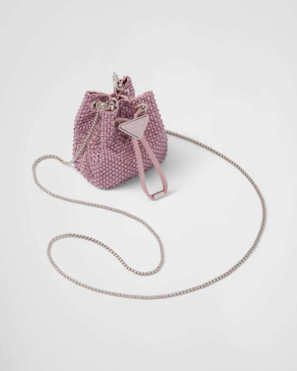 Mini Bags | Mini Bags*Prada Embellished satin mini-pouch Alabasterpink