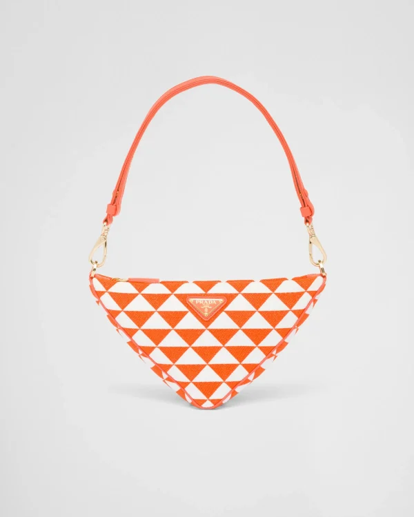 Mini Bags | Mini Bags*Prada Embroidered jacquard fabric mini-bag Orange/white