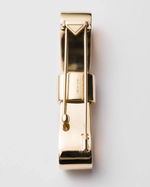 Earrings And Brooches*Prada Eternal Bow brooch - yellow Gold