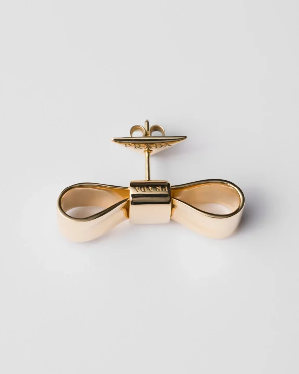 Earrings And Brooches*Prada Eternal Bow earrings - yellow Gold