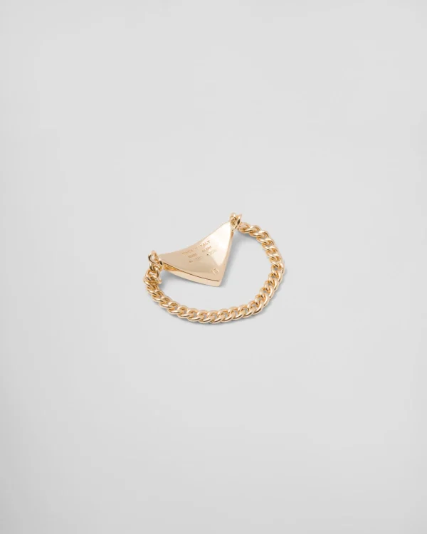 Rings*Prada Eternal Gold chain ring in yellow gold with diamonds Gold/white