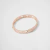 Bracelets*Prada Eternal Gold cut-out bangle bracelet in pink gold Rosegold