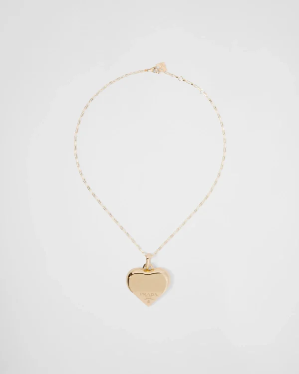 Necklaces*Prada Eternal medium pendant necklace in yellow Gold