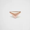 Earrings And Brooches*Prada Eternal Gold nano triangle mono earring in pink gold Rosegold