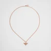 Necklaces*Prada Eternal Gold pendant necklace in pink gold with diamonds Rosegold/white