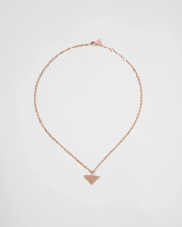 Necklaces*Prada Eternal Gold pendant necklace in pink gold with diamonds Rosegold/white