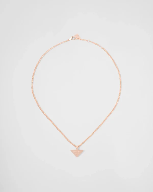 Necklaces*Prada Eternal Gold pendant necklace in pink gold Rosegold