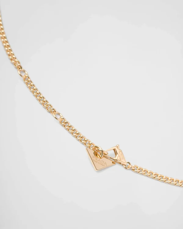 Necklaces*Prada Eternal Gold pendant necklace in yellow gold with diamonds Gold/white