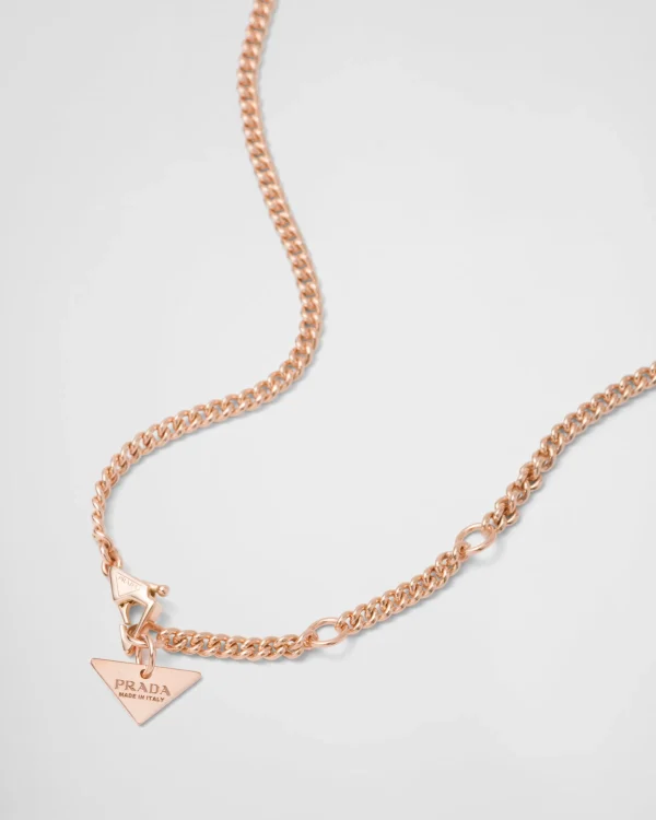 Necklaces*Prada Eternal Gold pendant necklace in pink gold with diamonds and mother-of-pearl Goldpink/mop/white