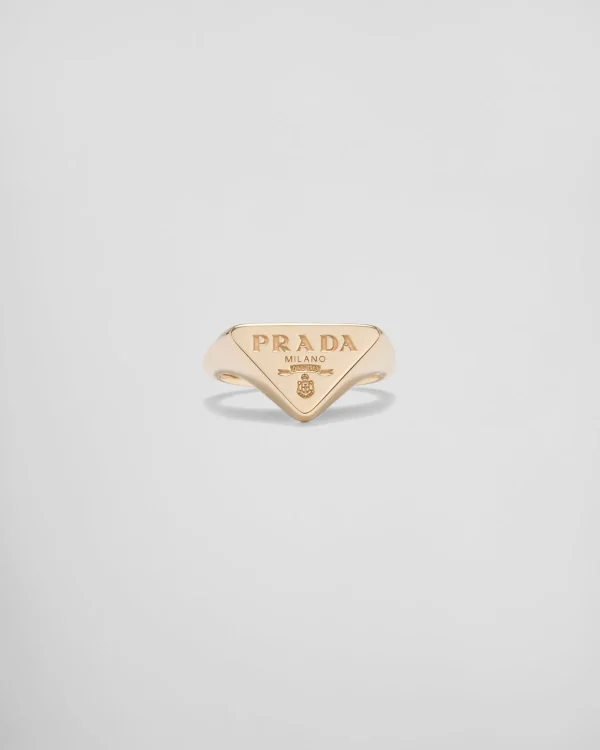 Rings*Prada Eternal signet ring in yellow Gold