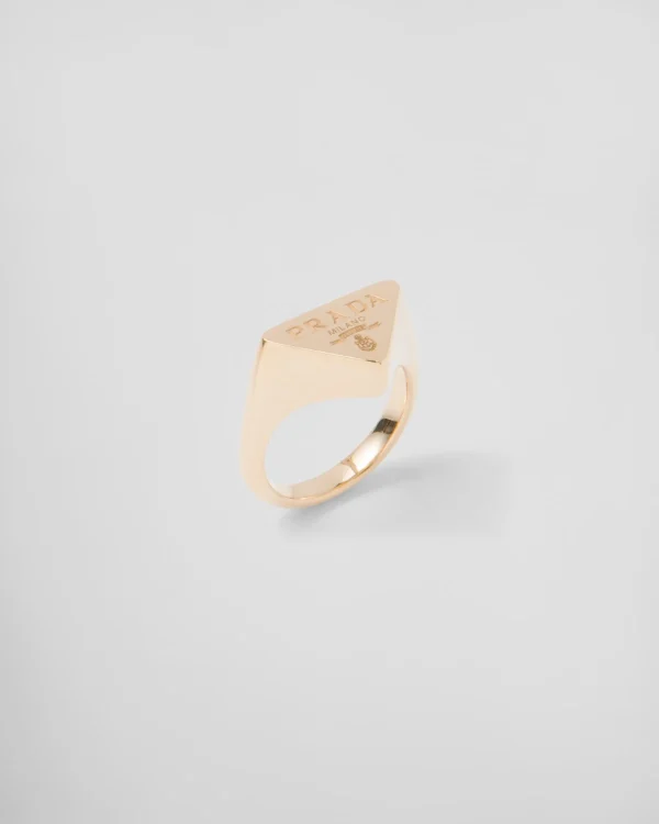 Rings*Prada Eternal signet ring in yellow Gold