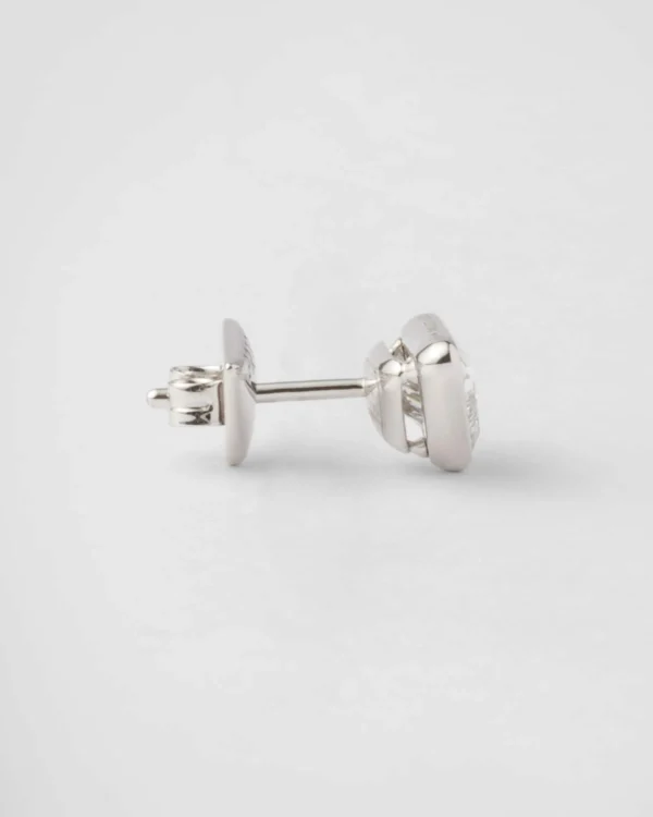 Earrings And Brooches*Prada Eternal Gold single earring - white gold and laboratory-grown diamonds Whitegold/white