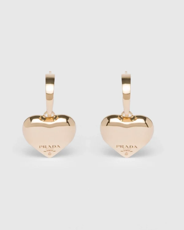 Earrings And Brooches*Prada Eternal small drop earrings in yellow Gold